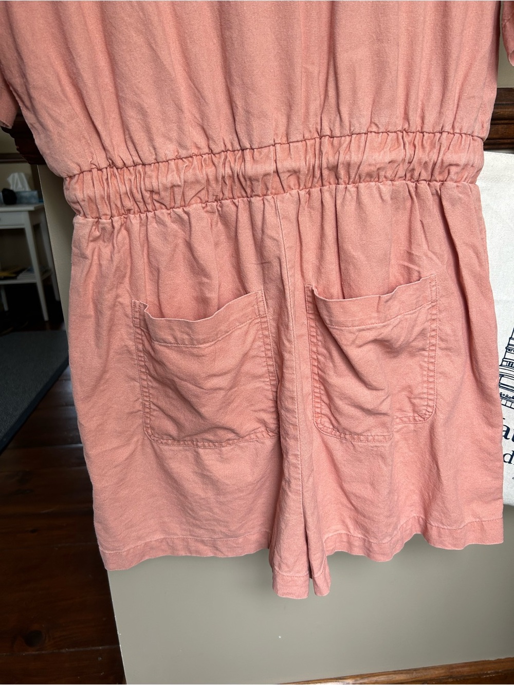 Linen Short Romper - Picture 5 of 12